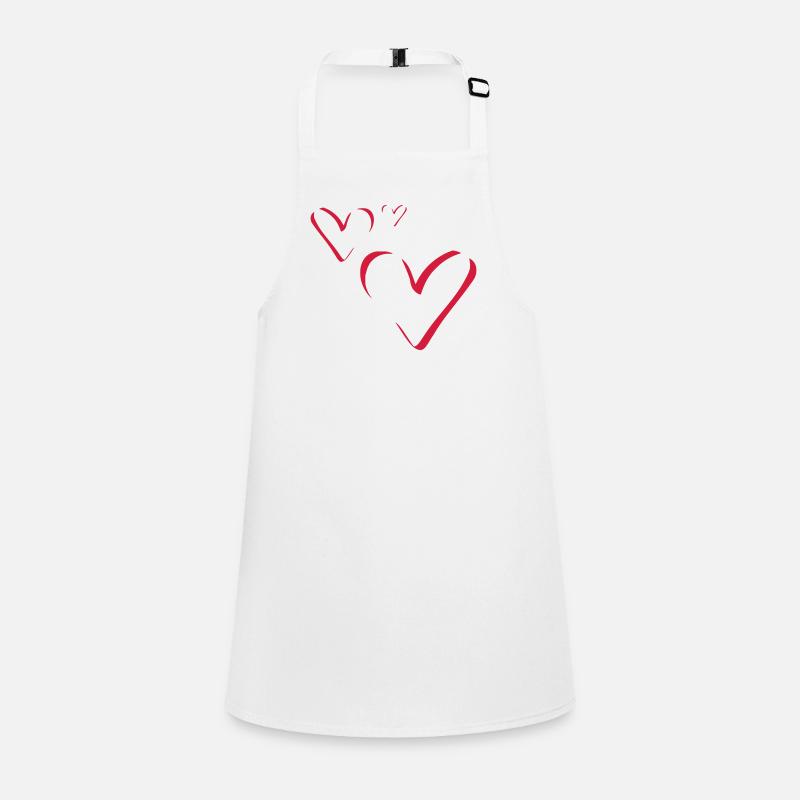 Calligraphie 3 coeurs Tablier Enfant