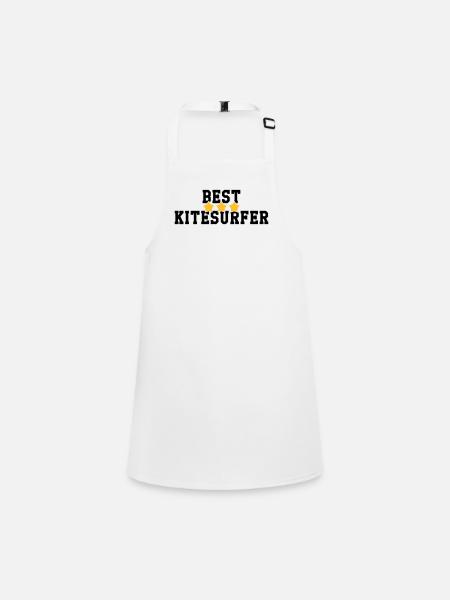 Kitesurfen / Kitesurfer / Kiteboarden / Kitesurf - Schürze für Kinder - Weiß - Vorne