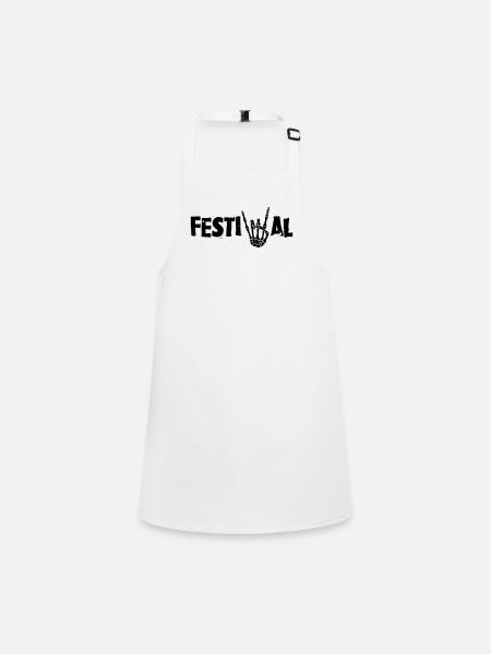 festival - Schürze für Kinder - Weiß - Vorne