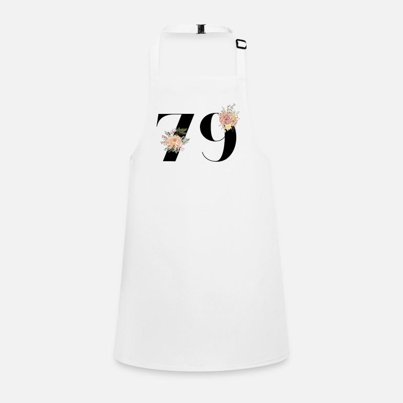 79e anniversaire fleuris (Cadeau de 79 ans) Tablier Enfant