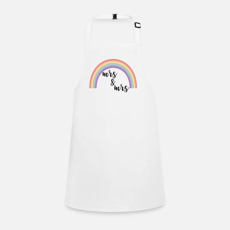 Rainbow Stripes Mrs et Mrs Tablier Enfant