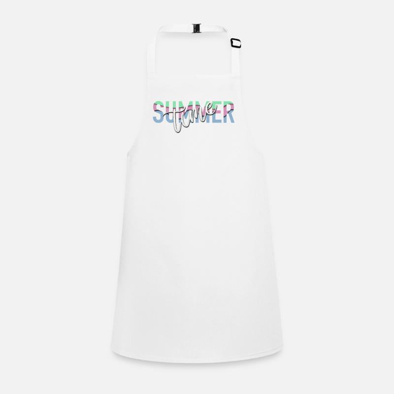 Summer time - Summertime - Holiday - Children's Apron - white