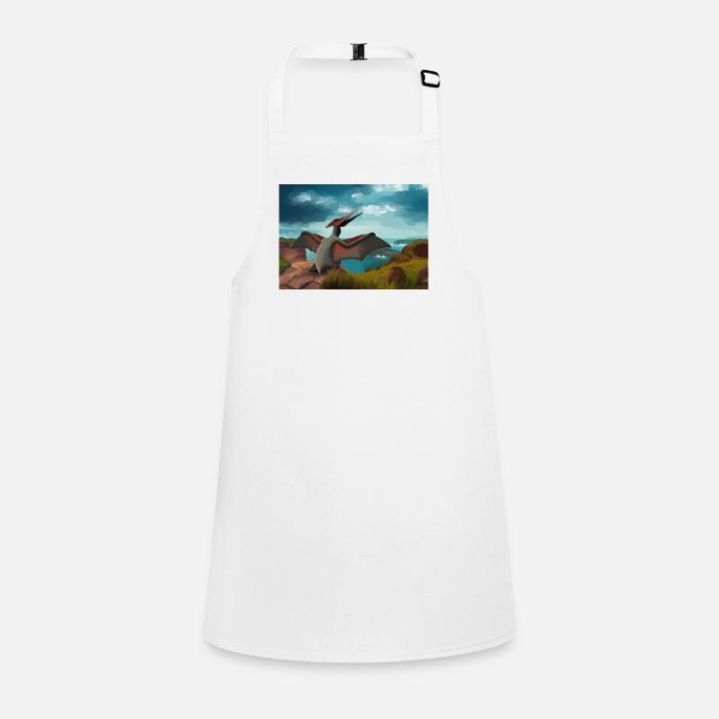 hugadino, pterodactyl, cute dinosaur, dino Children's Apron