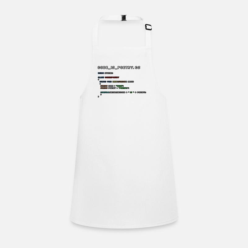 Code is poetry.cs Children's Apron