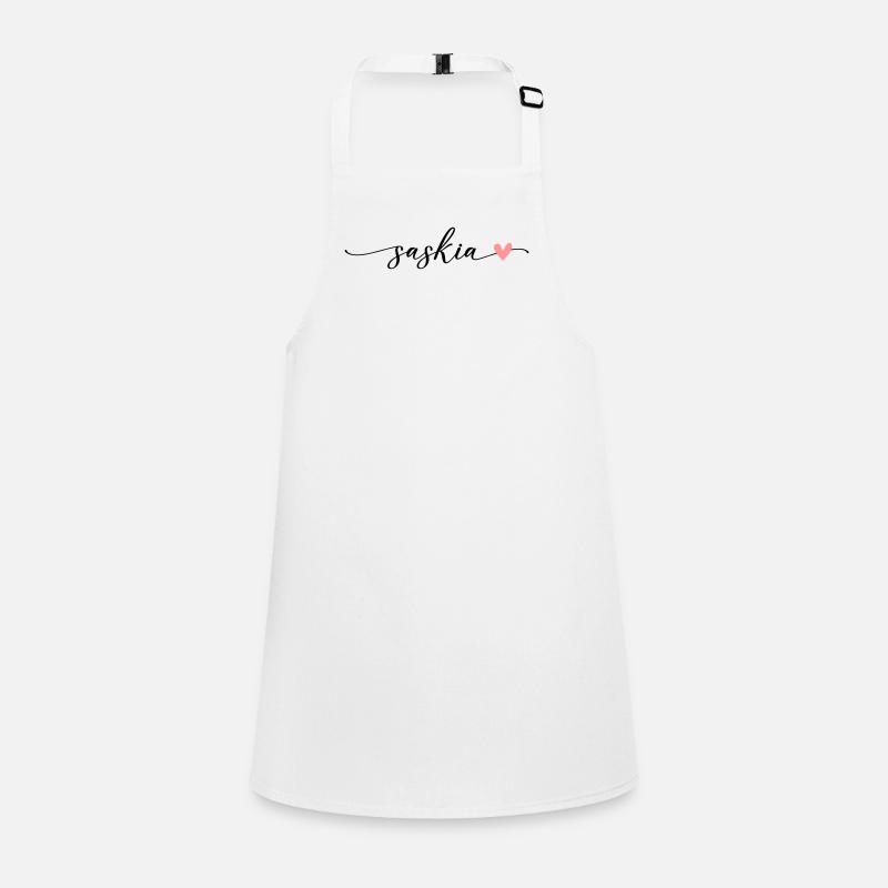 Saskia Name Calligraphy Font Children's Apron