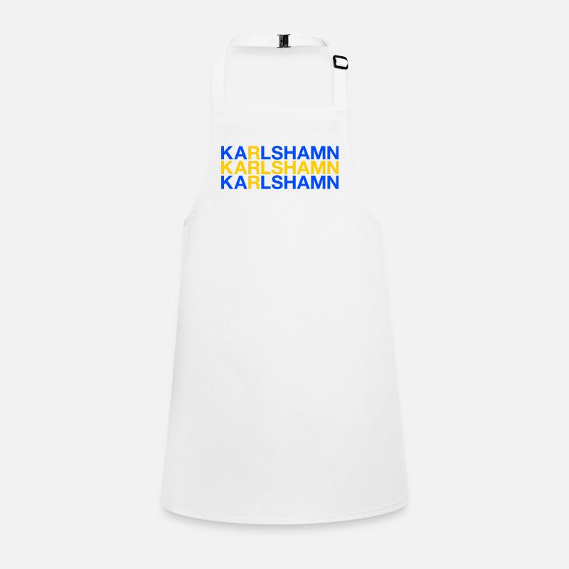 KARLSHAMN Suède Drapeau Schweden Sverige Tablier Enfant