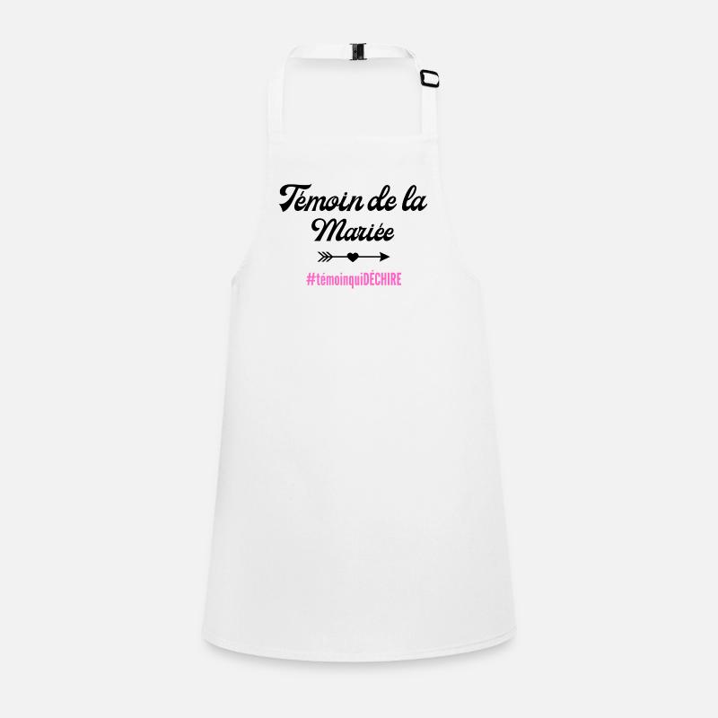 Témoin de la mariée-tshirt assorti Tablier Enfant