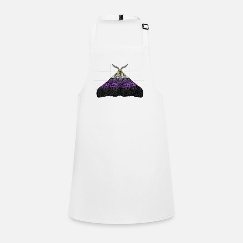 Non Binary Pride Moth Motif A Children's Apron