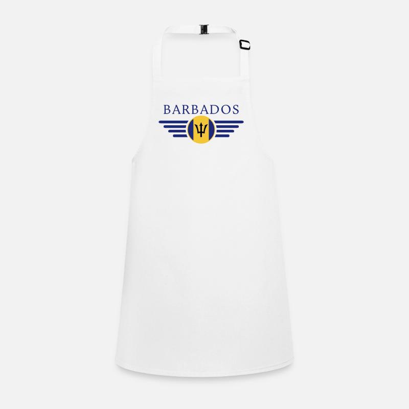 J’aime la Barbade, T-shirt design de style élégance Tablier Enfant