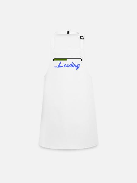 Loading - Children's Apron - white - Front