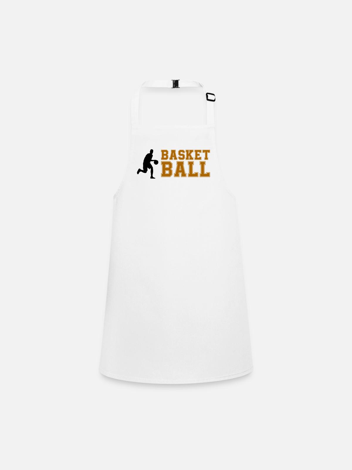 basket-ball - Tablier Enfant - blanc - Devant