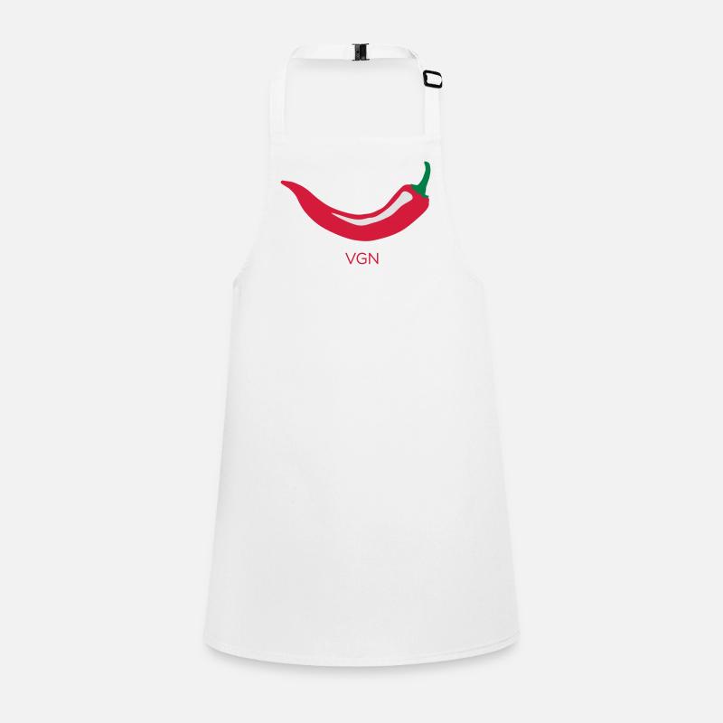piment rouge - végétalien (VGN) Tablier Enfant