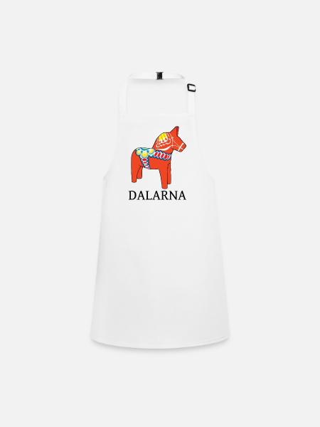Dalahast rouge - Tablier Enfant - blanc