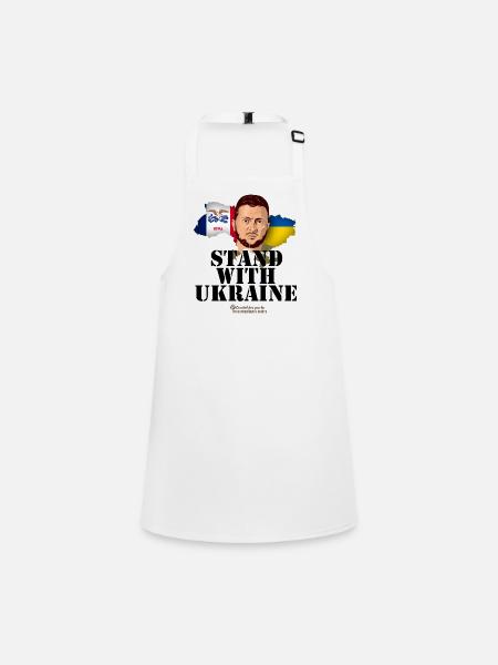 Ukraine Iowa Zelenskyj - Tablier Enfant - blanc - Devant