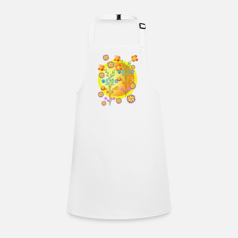 Fleurs en bouquet. Tablier Enfant