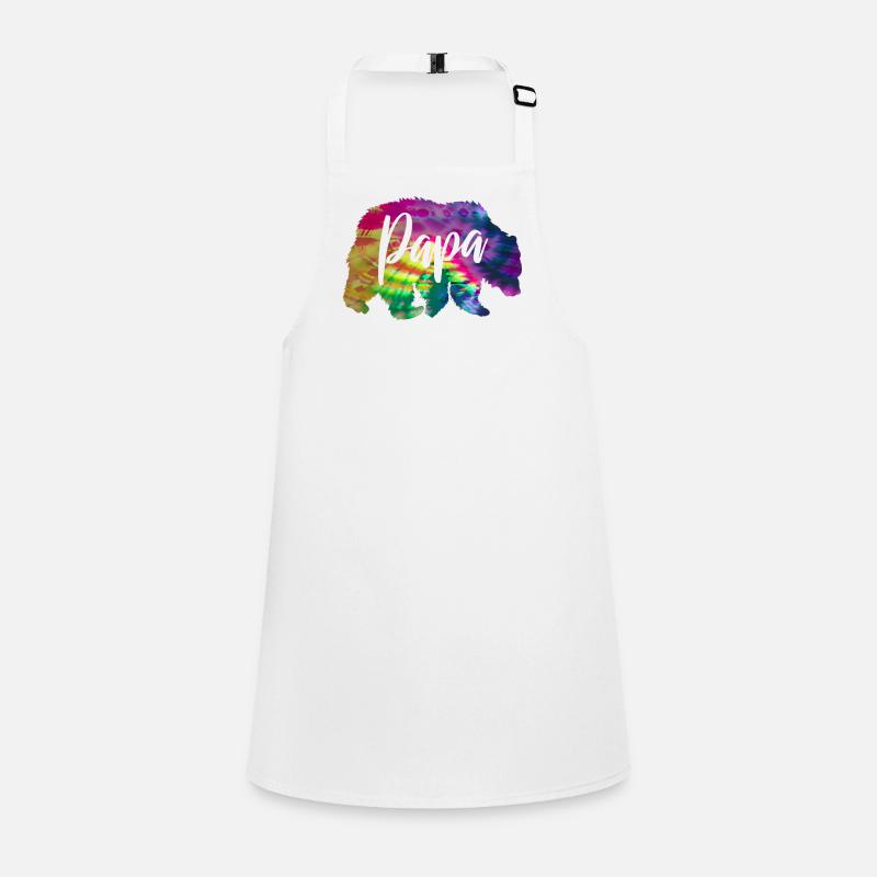 Bear Father Batik Tie Dye Bear Children's Apron