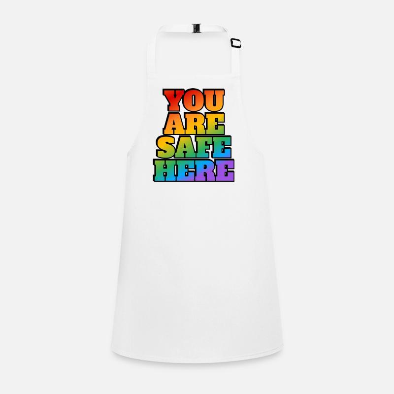 LGBT Safe Space Hier bist du sicher Schürze für Kinder
