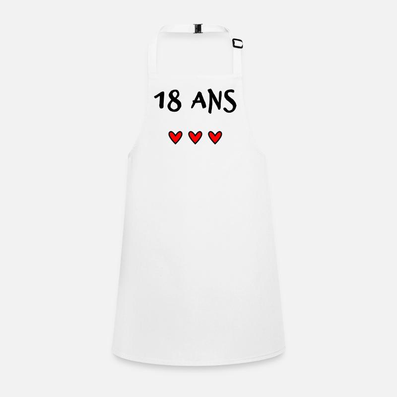 18. 18 ANS. 18e ANNIVERSAIRE. ANNIVERSAIRE 18 ANS. Tablier Enfant