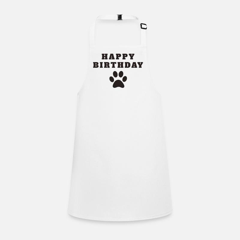 Joyeux anniversaire chien Tablier Enfant