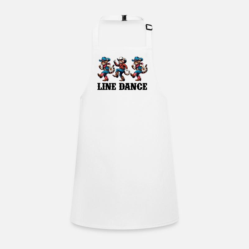 Lustige Katzen tanzen Line Dance Schürze für Kinder