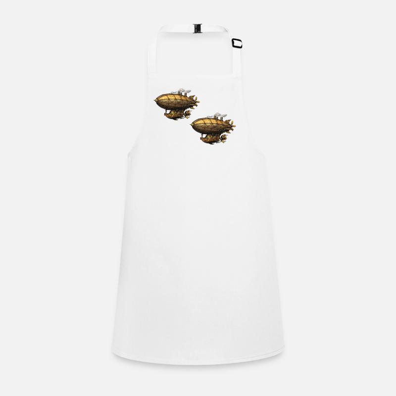 Steampunk Airships Zeppelin Children's Apron