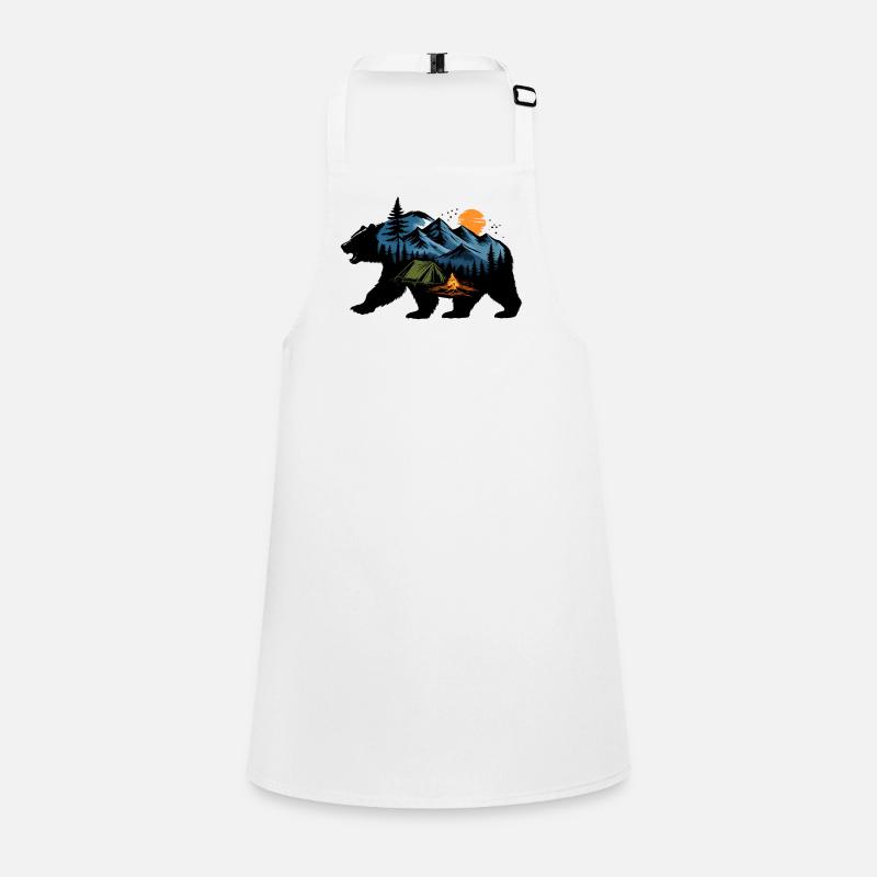 Night Mountain Adventure Children's Apron