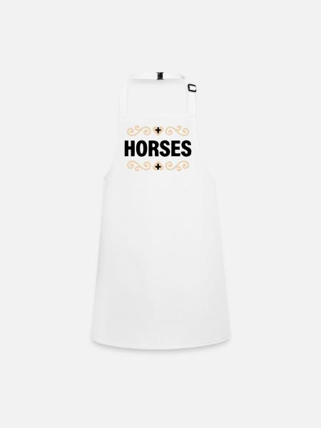 Cavaliers nobles en lettres - Tablier Enfant - blanc - Devant