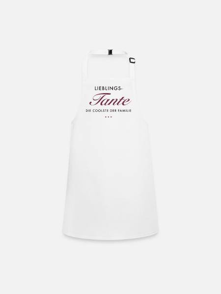 LieblingsTante Eleganz - Schürze für Kinder - Weiß - Vorne
