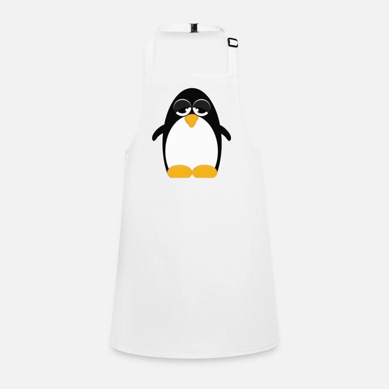 Pingouin (pingouin) 02 - Tablier Enfant - blanc