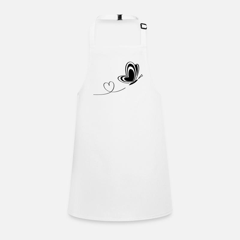 butterfly love insect heart wings Children's Apron