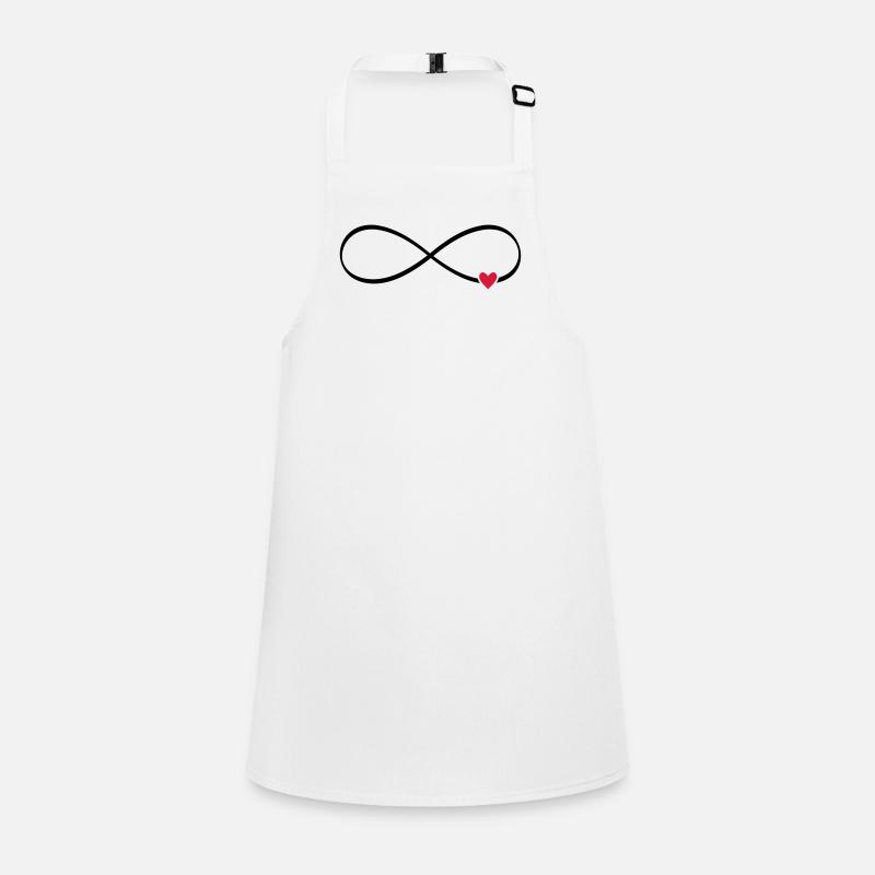 Heart infinity sign icon gift Children's Apron