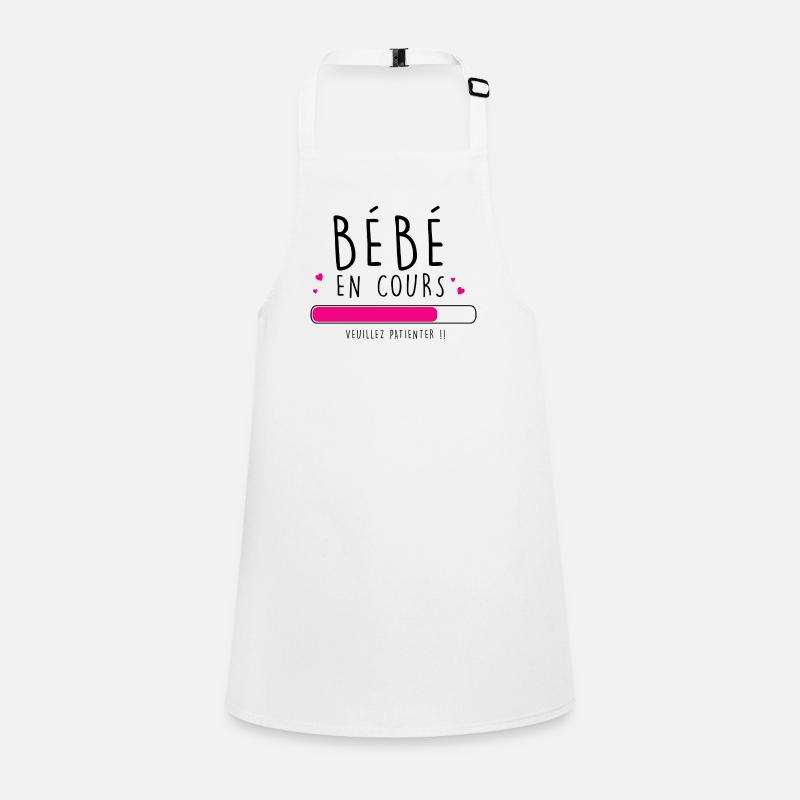 bebe en cours - Tablier Enfant - blanc