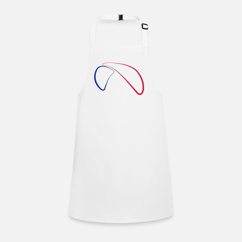 Paragliding Logo 2a - Children's Apron - white