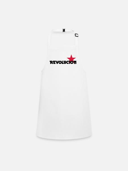 [ Revolucion ] - Tablier Enfant - blanc - Devant