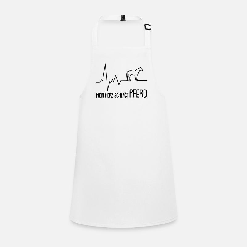 mein herz schlägt pferd Schürze für Kinder