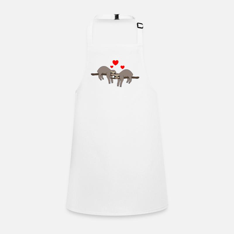 Sloth Valentine's Day Children's Apron