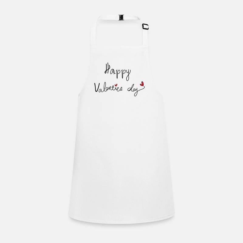 Bonne Saint-Valentin typo c2 - Tablier Enfant - blanc