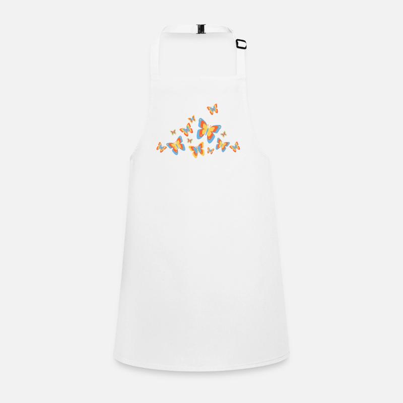 Papillon Papillon Insectes Printemps Été coloré Tablier Enfant
