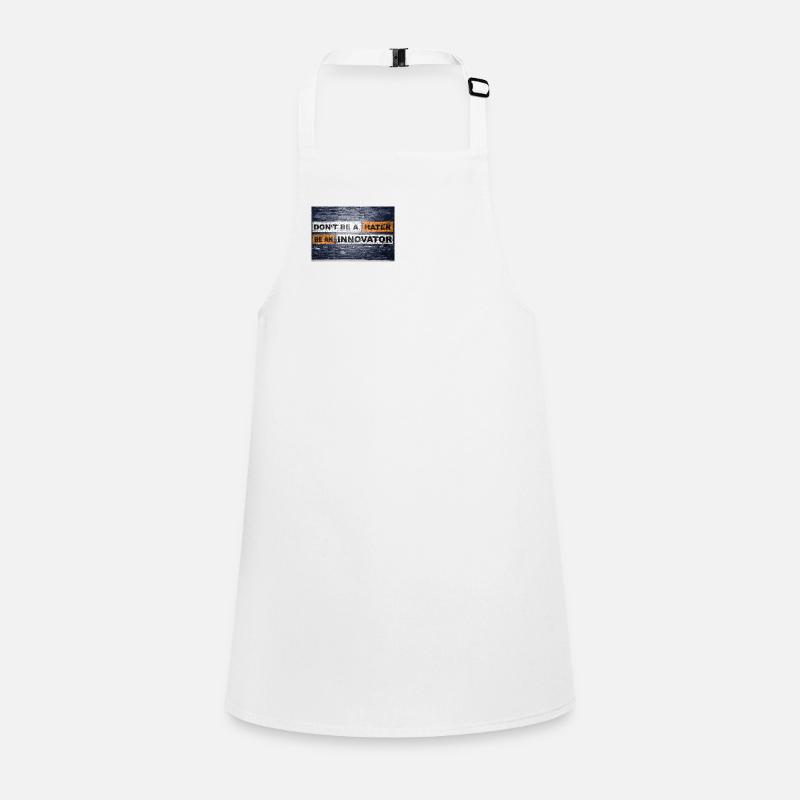 Don't be a hater be an innovator brick wall Children's Apron