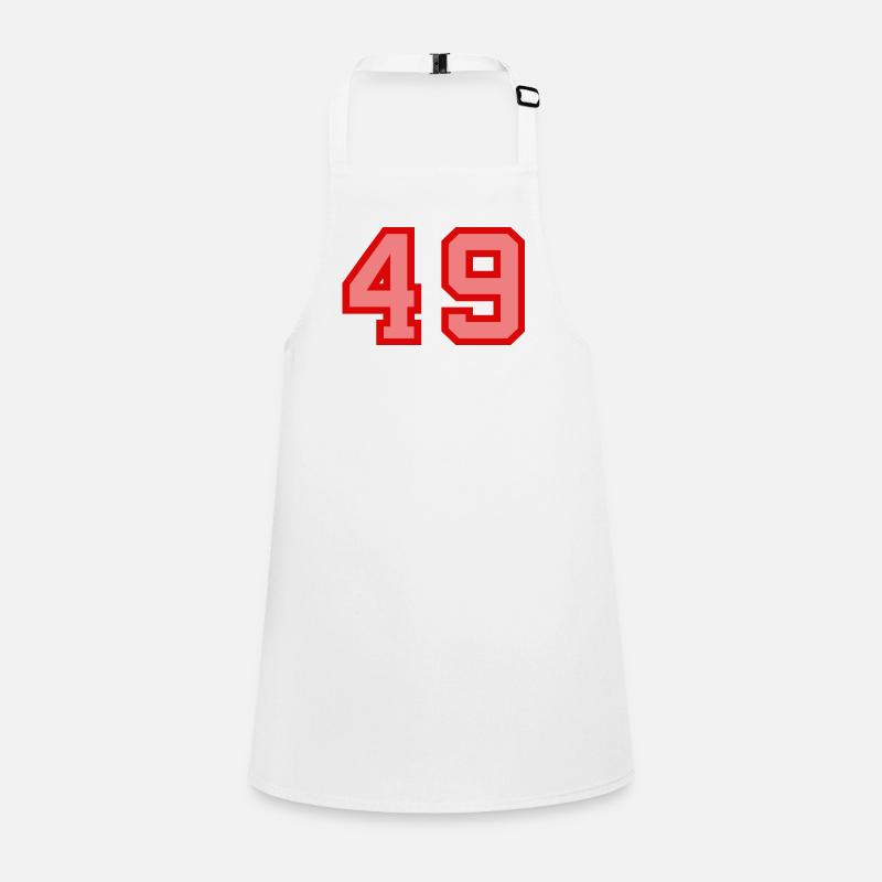 Cool Retro Retrostyle Numéro de maillot numéro de dos Tablier Enfant