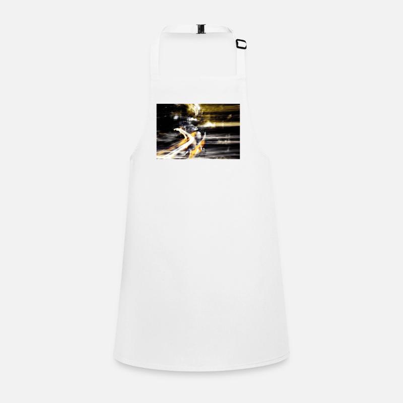 Abstract lights black and yellow Children's Apron