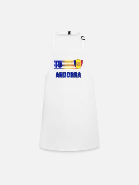 Andorra Football Team - Children's Apron - white - Front
