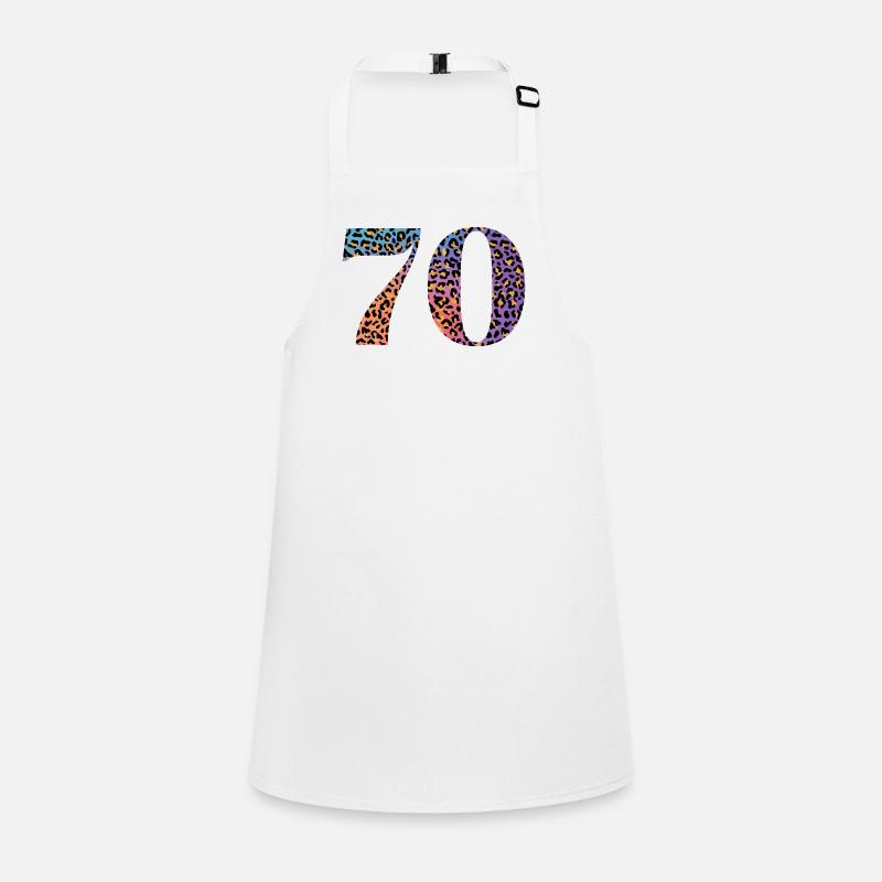 70e anniversaire léopard Tablier Enfant