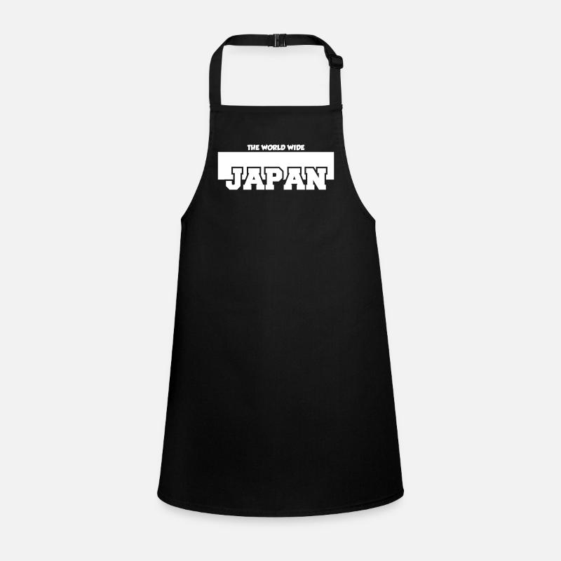 Japan Minimale Typografie Schürze für Kinder