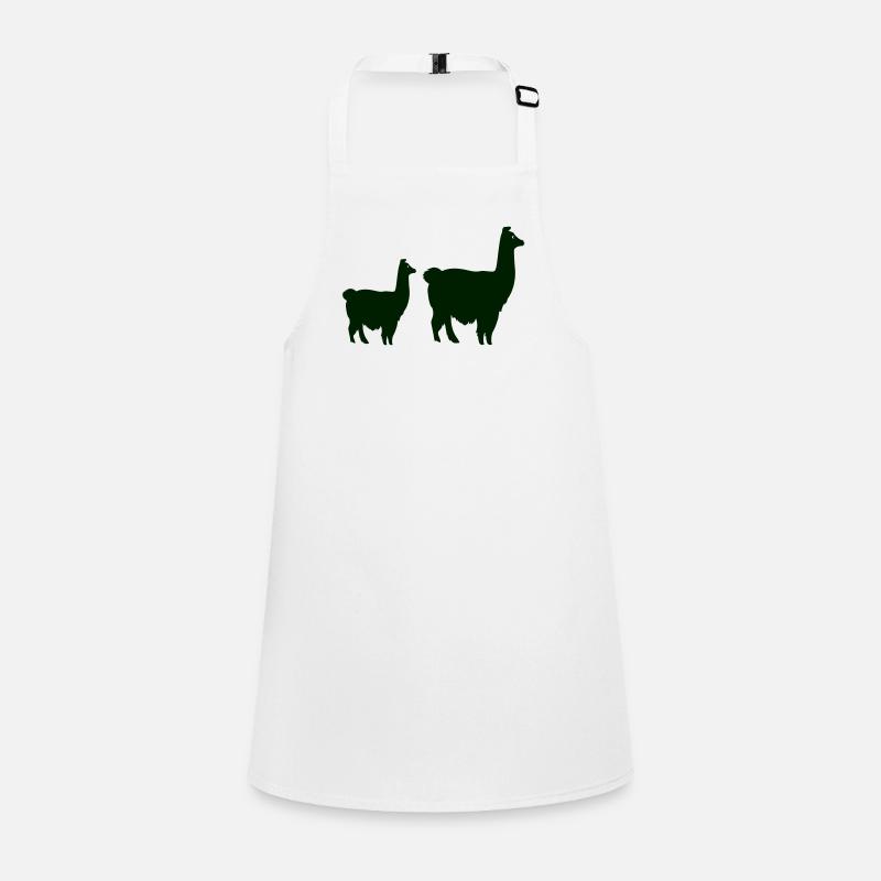 Silhouette de lama Tablier Enfant