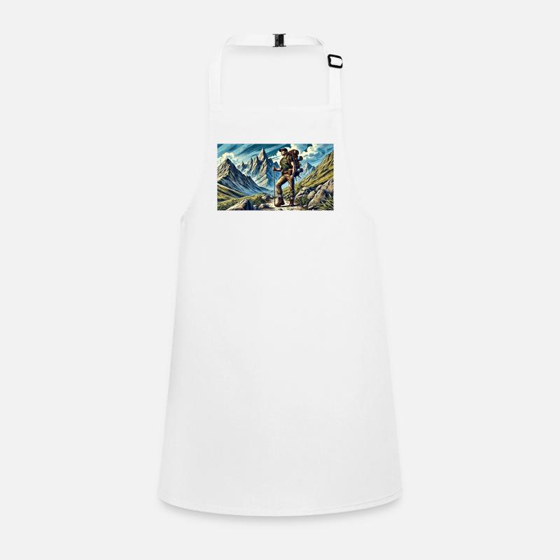 Hiking in the mountains l Children's Apron