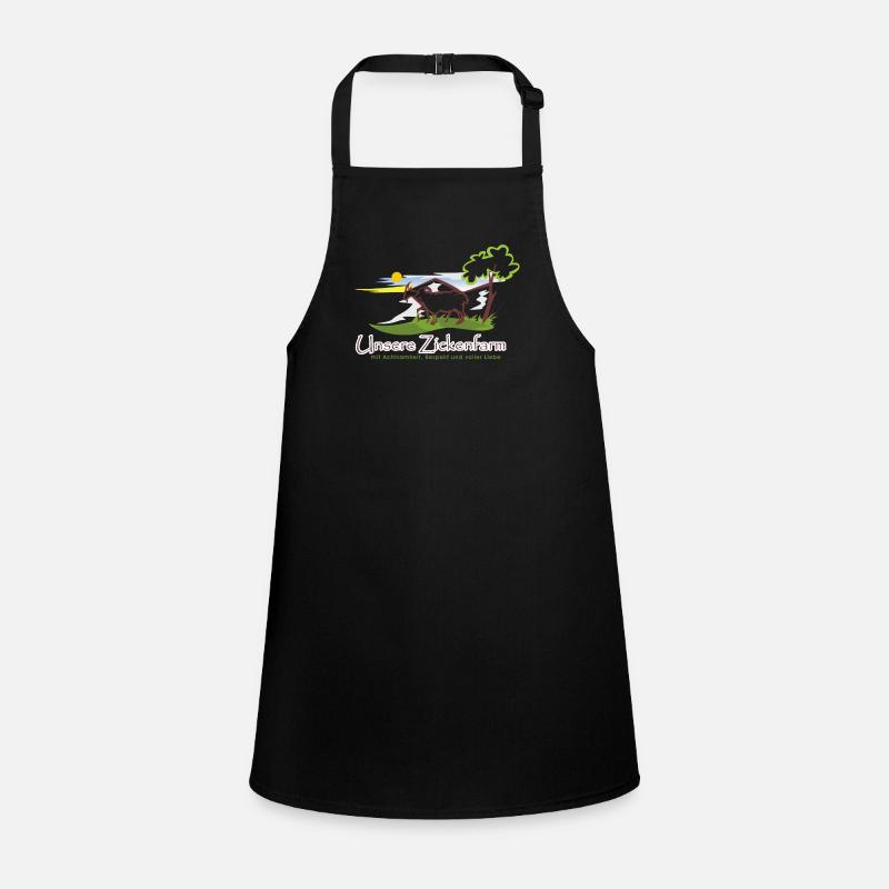 Zickenfarm Logo Schürze für Kinder