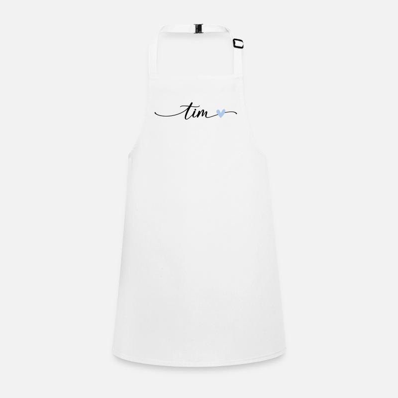 Tim Name Calligraphy Font Children's Apron