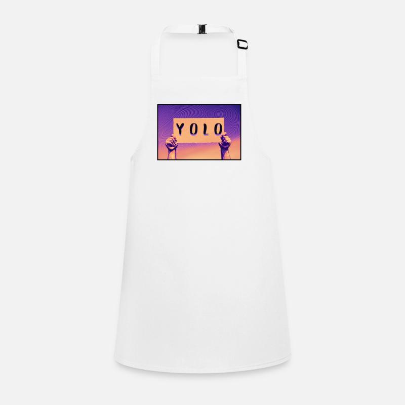 Schild - YOLO Schürze für Kinder