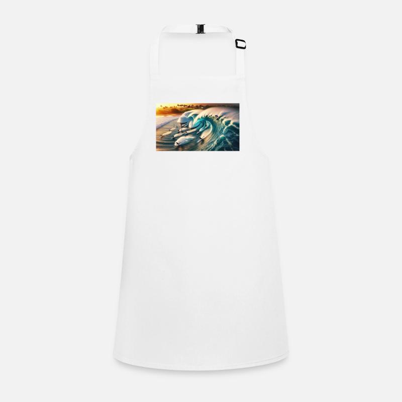Pipelining surfers Children's Apron